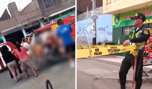 A pesar del rápido auxilio de los vecinos, el mototaxista llegó al hospital de SJL sin vida. Foto: composición LR Mototaxista es asesinado de varios disparos cuando circulaba frente a un colegio de San Juan de Lurigancho