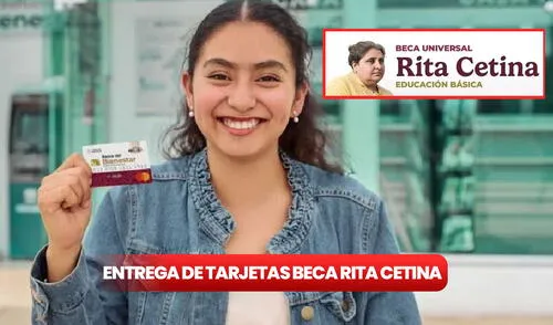 Cuándo entregan las tarjetas de la Beca Rita Cetina