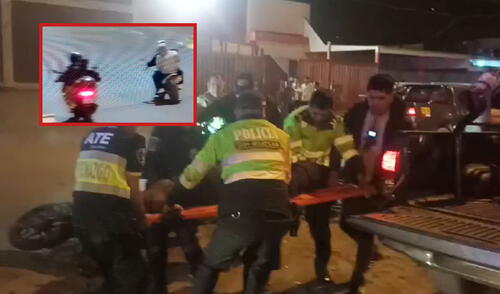 Los efectivos policiales fueron auxiliados tras ser baleados por los delincuentes en la persecución. Foto: Composición LR