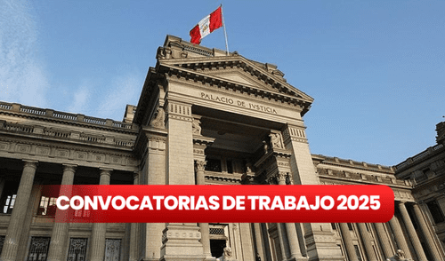El Poder Judicial ofrece 146 vacantes con sueldos que van desde los S/1.300 hasta los S/7.800.