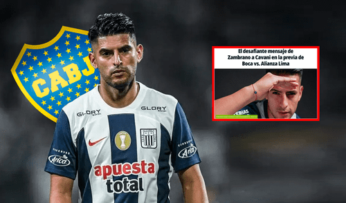 Prensa argentina apunta contra Carlos Zambrano tras minimizar a Cavani previo al Boca Juniors vs Alianza Lima