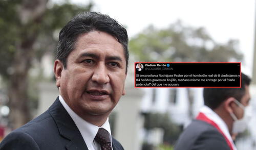 Publicación del líder de Perú Libre, Vladimir Cerrón, no fue bien recibida en redes sociales | Composición: LR. Publicación del líder de Perú Libre, Vladimir Cerrón, no fue bien recibida en redes sociales