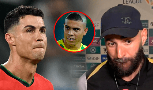 Karim Benzema y Cristiano Ronaldo formaron una dupla de temer en el Real Madrid. Foto: composición LR/TNT Sports/AFP Karim Benzema indicó que el mejor de la historia fue el brasileño Ronaldo, por encima de su excompañero Cristiano Ronaldo