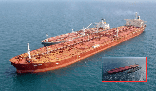 El Knock Nevis fue uno de los barcos más grandes jamás construidos. Foto: composición LR/Reddit/El Periódico de la Energía El Knock Nevis fue uno de los barcos más grandes jamás construidos. Foto: composición LR/Reddit/El Periódico de la Energía