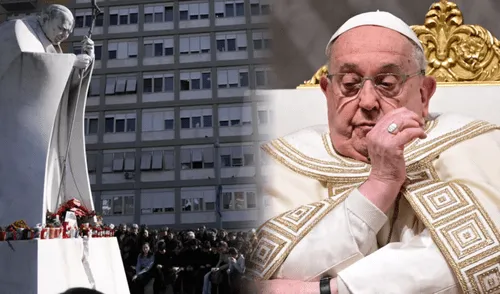 Protocolo para el fallecimiento del Papa Francisco: Cambios en el rito funerario y confirmación en la capilla del Palacio Apostólico. Foto: composición LR Protocolo para el fallecimiento del Papa Francisco: Cambios en el rito funerario y confirmación en la capilla del Palacio Apostólico.