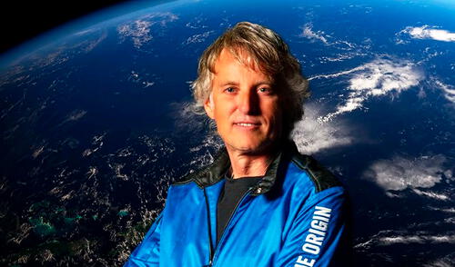 Jesús Calleja llegó al espacio en el cohete de la empresa Blue Origin. Foto: Prime Video Jesús Calleja llegó al espacio en el cohete de la empresa Blue Origin.