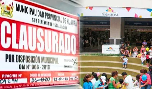 ciierre temporal de Plaza del Sol