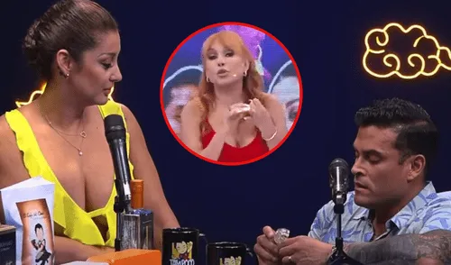 Magaly Medina afirmó que es habitual que Christian Domínguez le proponga matrimonio a sus parejas. Foto: composición LR/ATV/podcast/YouTube Magaly Medina