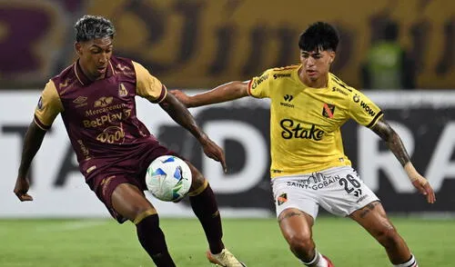 Kenji Cabrera anotó el único gol con el que Melgar pudo ganar en su visita a Deportes Tolima. Foto: AFP Kenji Cabrera anotó el único gol con el que Melgar pudo ganar en su visita a Deportes Tolima.