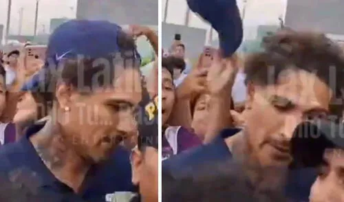 Paolo Guerrero sufrió un incómodo momento a la llegada del plantel de Alianza Lima al Perú. Foto: captura/Jax Latin Media Paolo Guerrero sufrió un incómodo momento a la llegada del plantel de Alianza Lima al Perú. Foto: captura/Jax Latin Media