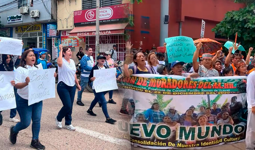 Ciudadanos marcharon por las principales calles de Pucallpa para exigir medidas efectivas. Foto: Roque Noticias