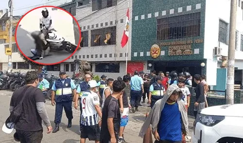 Luego del robo frustrado, vecinos de la zona capturaron al delincuente y quemaron su motocicleta en una cancha de fútbol. Foto: composición LR/captura de pantalla/difusión. Menor se tumba dos veces a ladrón mientras la apuntaban con un arma