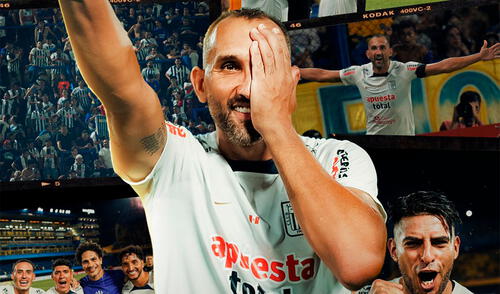 Hernán Barcos anotó el gol de Alianza Lima en La Bombonera ante Boca Juniors vistiendo la camiseta blanca. Foto: Conmebol Libertadores/X