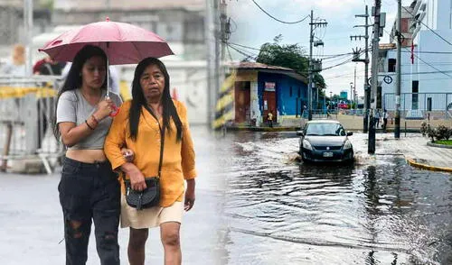 Enfen instó a la población a adoptar las medidas adecuadas para la preparación y reducción del riesgo de desastres ante las lluvias intensas que se registran en el Perú. Foto: composición LR/Andina El Niño Costero en Perú: Enfen alerta sobre lluvias intensas y el impacto del Anticiclón del Pacífico Sur
