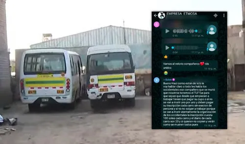 Sicarios matan a chofer y usan su celular para extorsionar a sus compañeros con cupos de S/20 en SMP