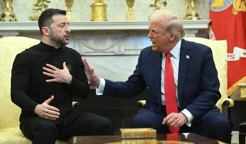 Trump y Zelensky se reunieron en la Casa Blanca este 28 de febrero. Foto: AFP Trump y Zelensky se reunieron en la Casa Blanca este 28 de febrero.