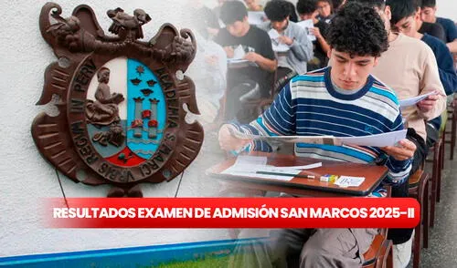 Resultados examen de admisión San Marcos 2025-II