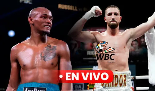 Puello y Martín pelearán en el Barclays Center de Nueva York este sábado 1 de marzo. Foto: composición LR Alberto Puello vs. Sandor Martín - Título Mundial CMB 2025