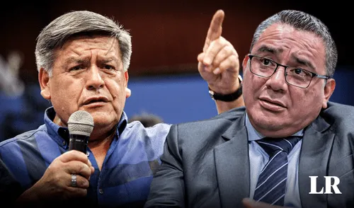 César Acuña de APP no apoyará moción contra Santiváñez del Mininter. Foto: composición LR César Acuña de APP no apoyará moción contra Santiváñez del Mininter.