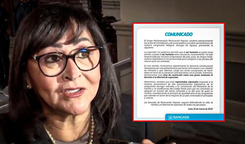 Congresista Jáuregui tuvo declaraciones discriminatorias contra la comunidad LGTBIQ+.