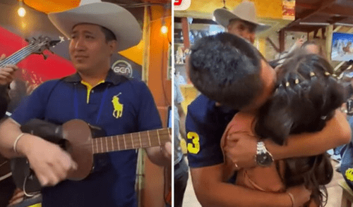 El padre se encontraba en pleno show cuando recibió la visita de su hija. Foto: composición LR/venenewsperu/Instagram El padre se encontraba en pleno show cuando recibió la visita de su hija. Foto: composición LR/venenewsperu/Instagram