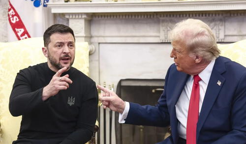 La reunión entre Trump y Zelensky en la que se firmaría un pacto sobre minerales terminó en altercado. Foto: AFP La reunión entre Trump y Zelensky en la que se firmaría un pacto sobre minerales terminó en altercado. Foto: AFP