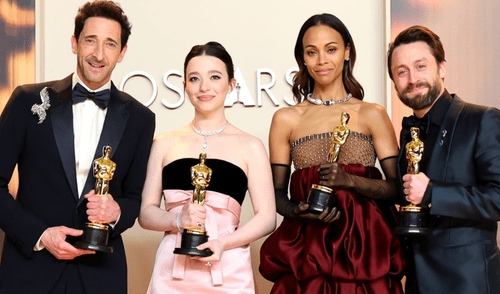 Premios Oscar 2025 sorprendió con los ganadores. Foto: composición LR oscar 2025