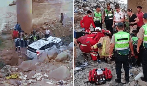 Chofer fue rescatado por personal de los bomberos. Foto: Difusión Accidente en Carabayllo
