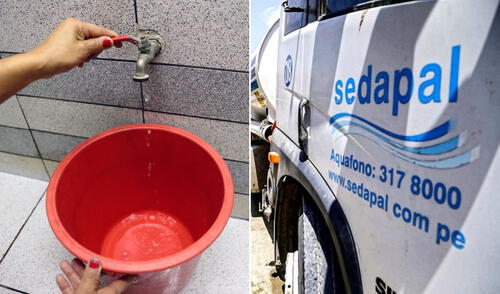 Corte de agua en 8 distritos de Lima este 4 y 5 de marzo, según Sedapal