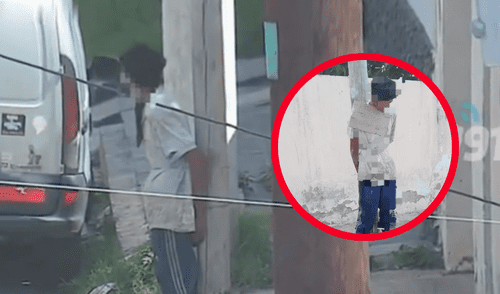 Vecinos de Córdoba toman justicia por mano propia. En el barrio Maldonado, un joven acusado de robo fue atado a un poste.