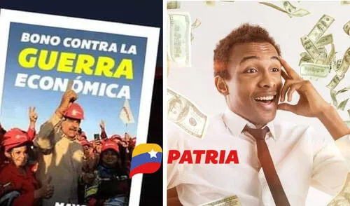 La mayoría de bonos de la patria se entregan por la plataforma del mismo nombre. Foto: composiciónLR/Patria/CDN Bono de Guerra Económica marzo 2025 garantizado: fechas de pago, montos tentativos y cómo cobrar en 5 pasos vía Sistema Patria