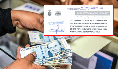 Otro proyecto de ley para el retiro del 100% de la CTS hasta 2026