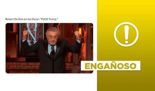 Video corresponde a los Premios Tony 2018. Foto: composición LR/captura de X. Robert De Niro no insultó a Donald Trump en los Premios Oscar 2025