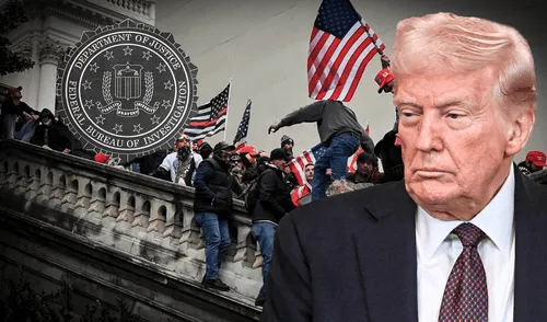 Trump obliga a renunciar al jefe del FBI en Nueva York tras investigaciones sobre el asalto al Capitolio. Foto: Composición Ariana Espinoza/LR/AFP/Europa Press Trump obliga a renunciar al jefe del FBI en Nueva York tras investigaciones sobre el asalto al Capitolio. Foto: Composición Ariana Espinoza/LR/AFP/Europa Press