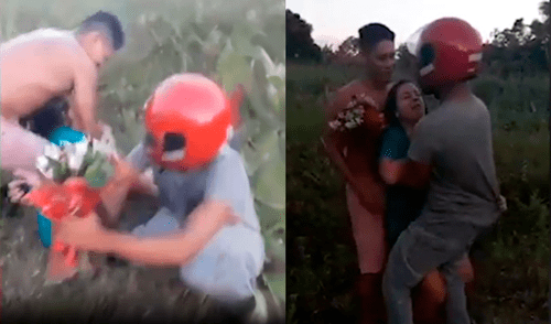 Mujer se entera que su esposo no estaba muerto, sino era una broma para pedirle matrimonio. Foto: composición LR/X Redes Sociales