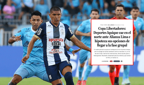 Medios chilenos reaccionaron al triunfo de Alianza Lima ante Deportes Iquique
