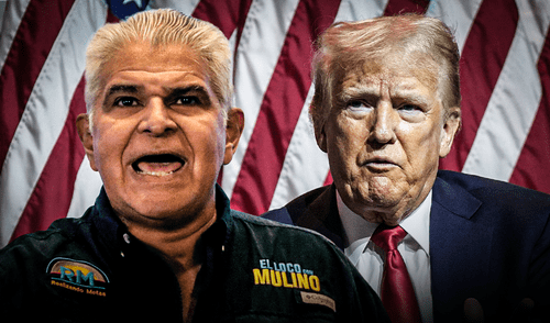 Donald Trump busca la soberanía del Canal de Panamá, mientras Mulino hace contratos con China. Foto: composición LR/AFP/Gerson Cardoso Donald Trump