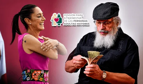 El pago doble de la pensión Bienestar es solo para los adultos mayores. Foto: composición LR/AFP/Freepik