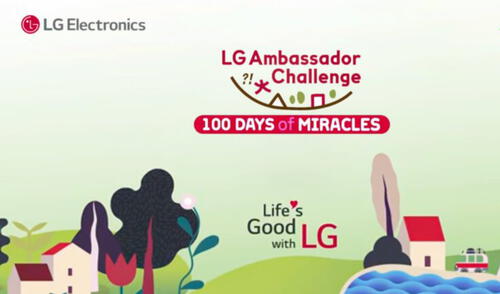 LG lanza la cuarta edición del LG Ambassador Challenge en el marco del programa "100 días de felicidad", las inscripciones estarán abiertas hasta el 23 de marzo.