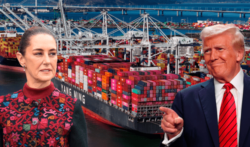 Claudia Sheinbaum advierte a Donald Trump: "No habrá sumisión" ante aranceles del 25% anunciados a los productos mexicanos. Foto: CNN Claudia Sheinbaum advierte a Donald Trump: "No habrá sumisión" ante aranceles del 25% anunciados a los productos mexicanos.