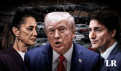 Tanto México como Canadá ya han anunciado represalias ante las medidas arancelarias de Trump. Foto: composición LR / AFP Tanto México como Canadá ya han anunciado represalias ante las medidas arancelarias de Trump.