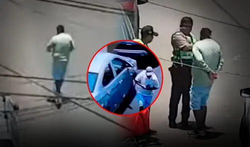 El delincuente fue captado por las cámaras de seguridad de la zona. Foto: Composición LR