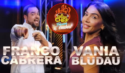 Franco Cabrera y Vania Bludau fueron anunciados como nuevos participantes de 'El gran chef famosos: extremo'. Foto: Composición LR/Instagram latina Franco Cabrera y Vania Bludau fueron anunciados como nuevos participantes de 'El gran chef famosos: extremo'