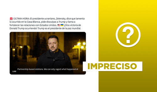 Zelenski nunca mencionó a Trump en su discurso, tampoco pidió perdón. Foto: composición LR/captura de X Zelensky no pidió disculpas a Donald Trump tras reunión fallida en Estados Unidos