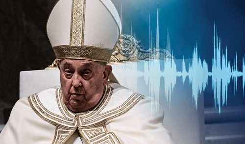 Los fieles escucharon la voz del papa Francisco, quien se encuentra hospitalizado desde el 14 de febrero. Foto: Composición LR/AFP. El papa Francisco agradece "de todo corazón" las oraciones por su salud