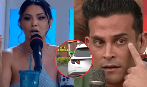 Pamela Franco recordó con ironía el ampay de Christian Domínguez en el "auto rana"