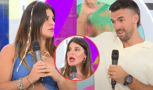 Macarena Vélez confirma que sale con Juan Ichazo, pero él la contradice en vivo