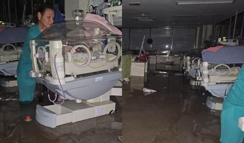 La ciudad de Bahía Blanca ha sido afectada con lluvias de 200 mm. Foto: composición LR/TN Bahía Blanca