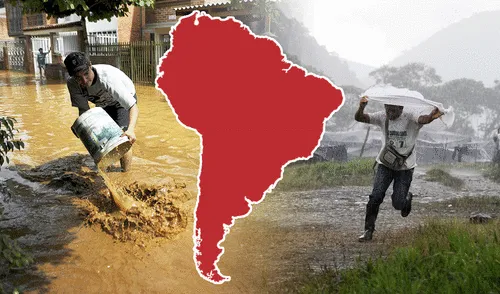 Buenaventura y Manizales, en Colombia, encabezan el ranking mundial de ciudades con más días de lluvia. Ambas superan los 250 días de precipitaciones anuales, destacándose en pluviosidad. Foto: composición LR/AFP Las 2 ciudades más lluviosas del mundo están en un país de Sudamérica: más de 250 días de precipitaciones al año