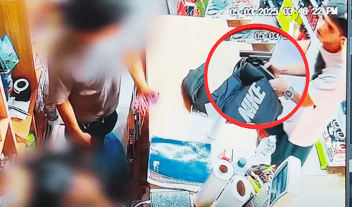 Delincuente roba bodega en SJL